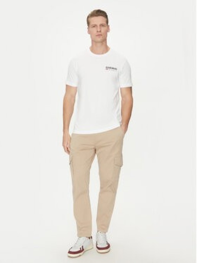Napapijri T-Shirt Kasba NP0A4HQQ Biały Regular Fit