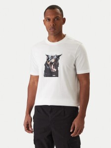 BOSS T-Shirt Dobermann 50558965 Biały Regular Fit