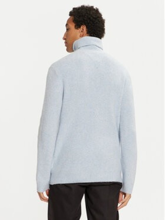 Tommy Jeans Golf DM0DM20602 Błękitny Slim Fit