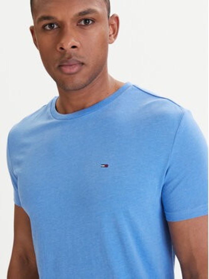 Tommy Jeans T-Shirt DM0DM20363 Niebieski Slim Fit