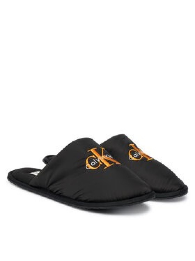 Calvin Klein Kapcie Hotel Slipper Mono Embro YM0YM01392 Czarny