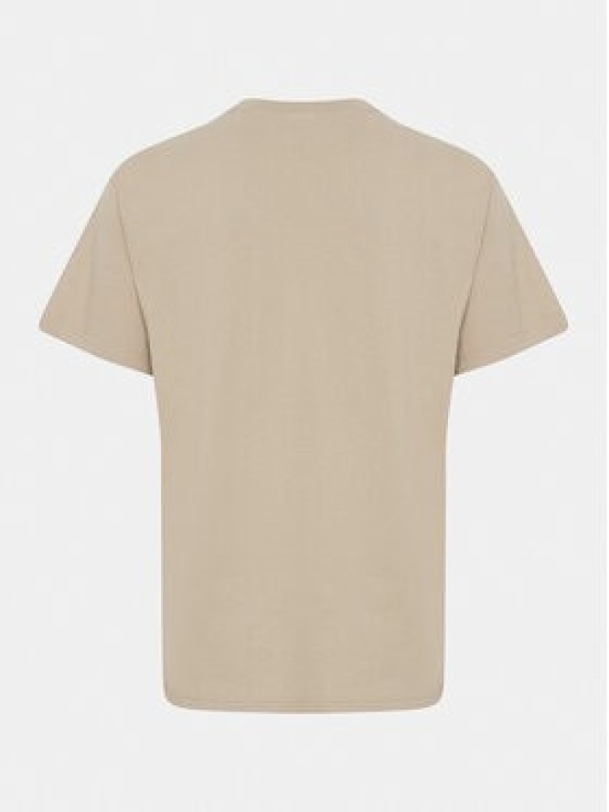 Solid T-Shirt Inam 21108141 Beżowy Regular Fit