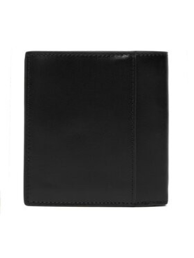 Calvin Klein Portfel Plaque Slim Trifold W Coin + Car LV04D1137G Czarny