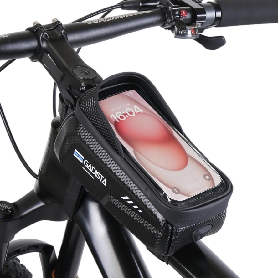 Wodoodporna torba rowerowa na telefon, uchwyt na telefon Gadista, schowek