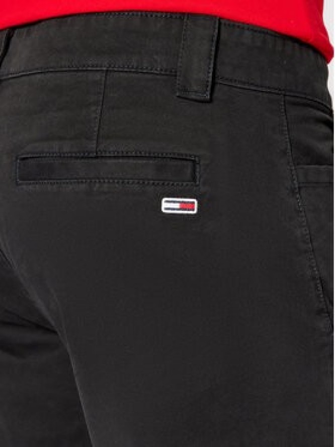 Tommy Jeans Chinosy Scanton DM0DM09595 Czarny Slim Fit