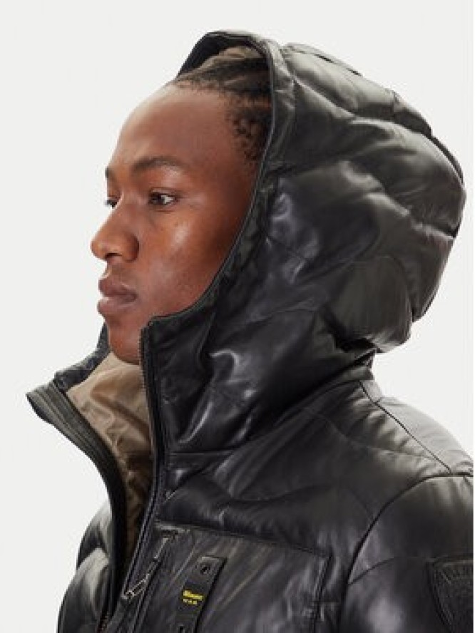 Blauer Kurtka skórzana 25WBLUL01314 007012 Czarny Regular Fit