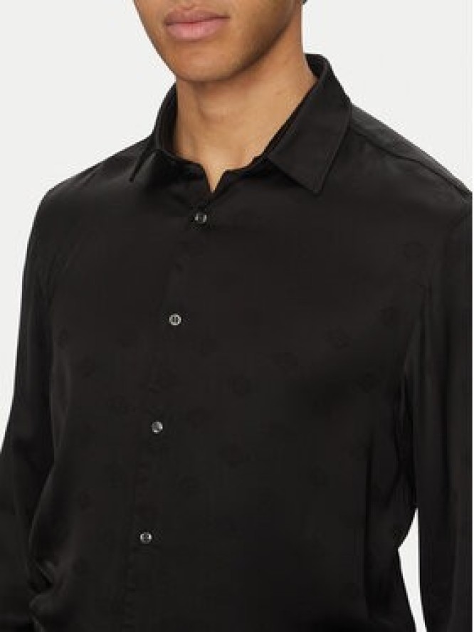 HUGO Koszula Elisha02 50539726 Czarny Extra Slim Fit
