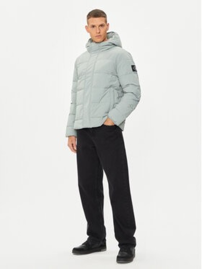 Calvin Klein Jeans Kurtka zimowa Essential J30J325594 Zielony Regular Fit