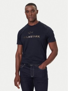 Paul&Shark T-Shirt 99311007 Granatowy Regular Fit