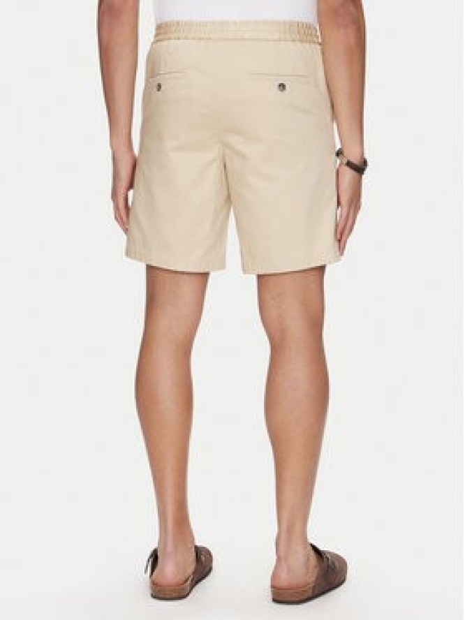 AMI Paris Szorty materiałowe HSO303.CO0103 Beżowy Regular Fit