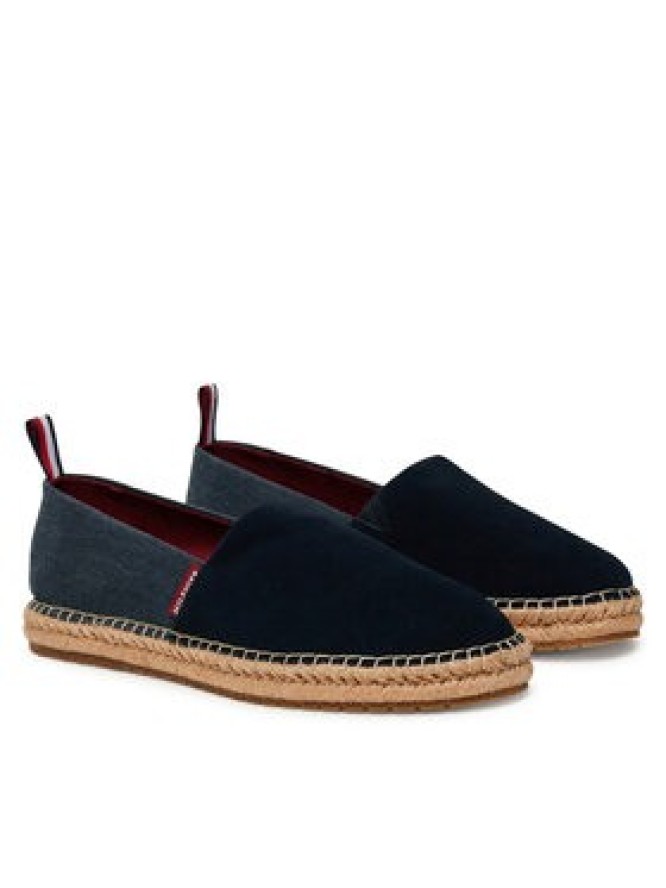 Tommy Hilfiger Espadryle Hilfiger Flex Mix Espadrille FM0FM05497 Granatowy