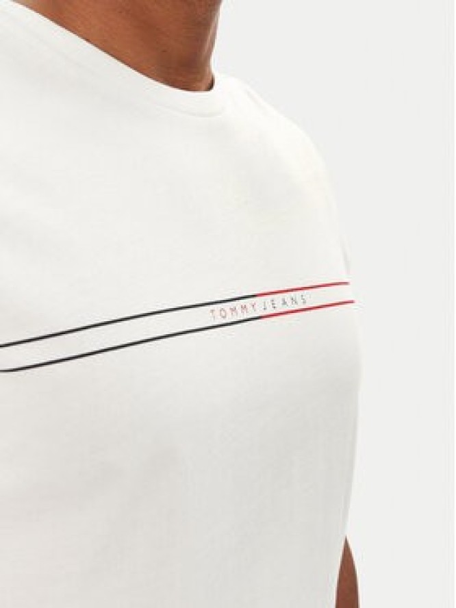 Tommy Jeans T-Shirt Entry Graphic DM0DM20779 Biały Slim Fit