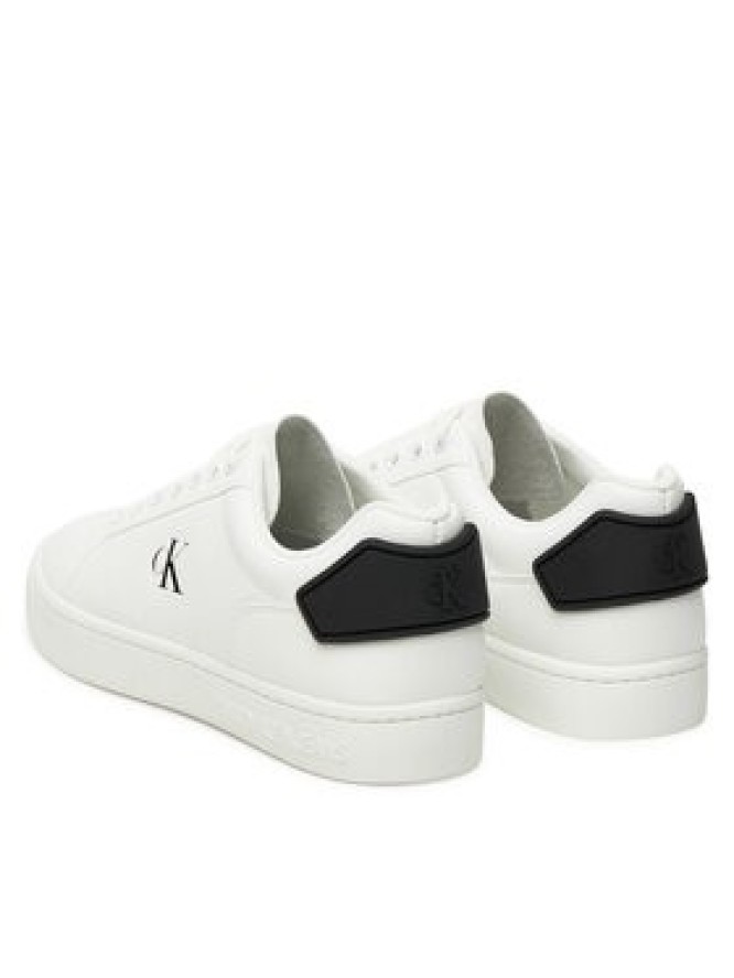 Calvin Klein Jeans Sneakersy Classic Cupsole Ru Patch Lth YM0YM01297 Biały