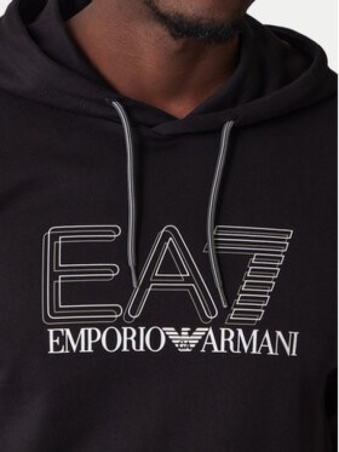 EA7 Emporio Armani Bluza 7M001313 AF13512 UC001 Czarny Regular Fit