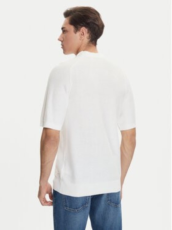 BOSS Sweter Kencel 50545678 Biały Regular Fit