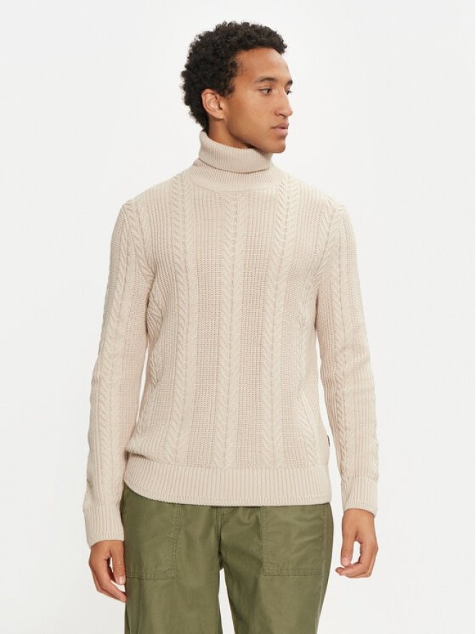 Jack & Jones Golf 12261441 Beżowy Regular Fit