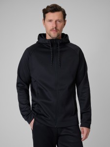 4F Bluza treningowa regular szybkoschnąca męska - czarna 3XL