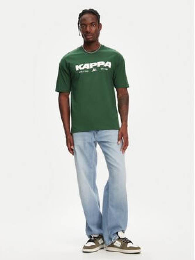 Kappa T-Shirt Nhisso 351S5MW Zielony Regular Fit