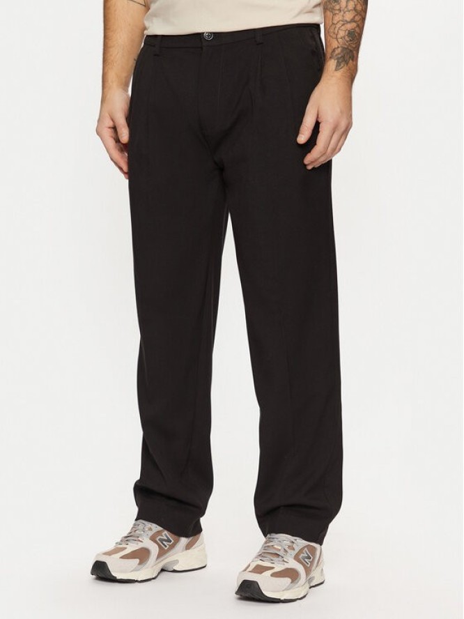 Jack & Jones Spodnie materiałowe Karl 12267059 Czarny Loose Fit