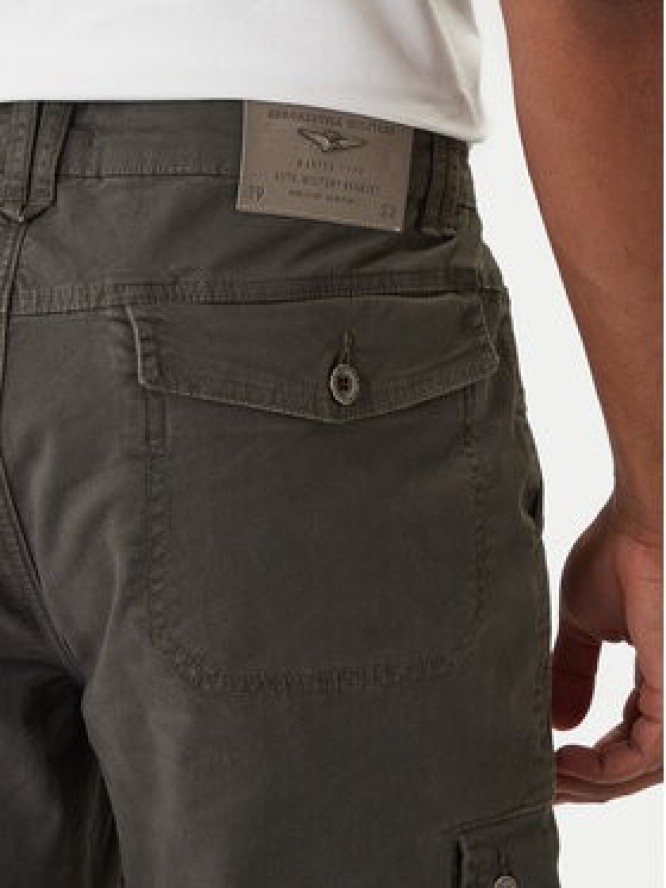 Aeronautica Militare Spodnie materiałowe 252PA1688UCT03399 Szary Regular Fit