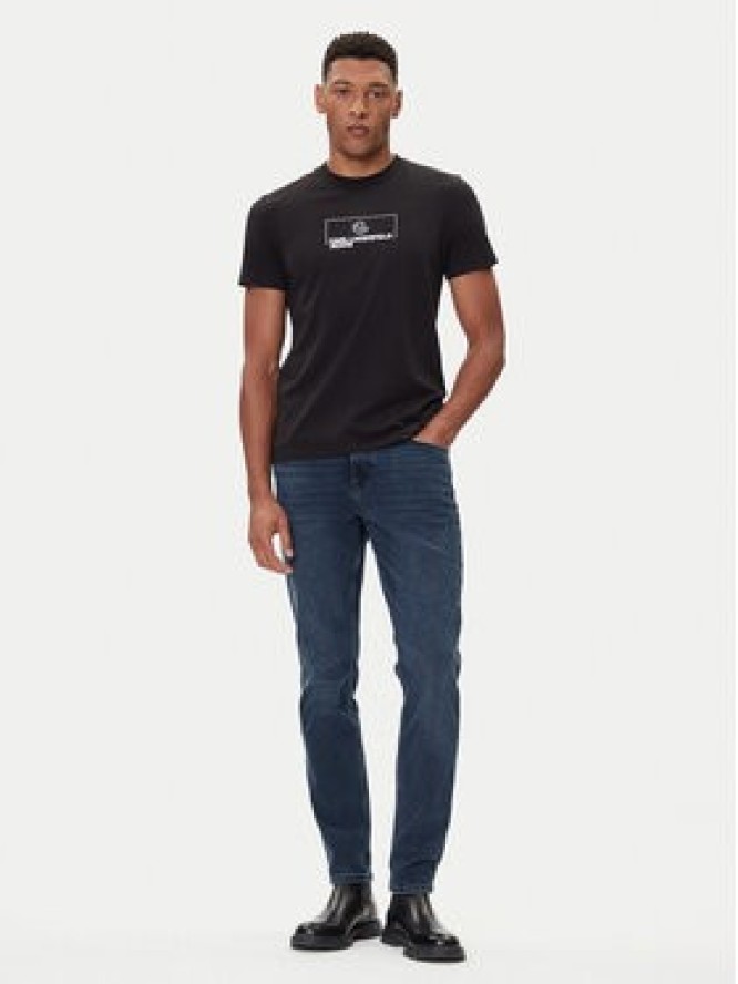 Karl Lagerfeld Jeans T-Shirt A4M17020 Czarny Slim Fit