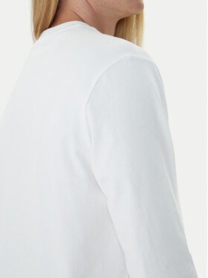 Calvin Klein Longsleeve Standard Logo LV04LD232G Biały Relaxed Fit