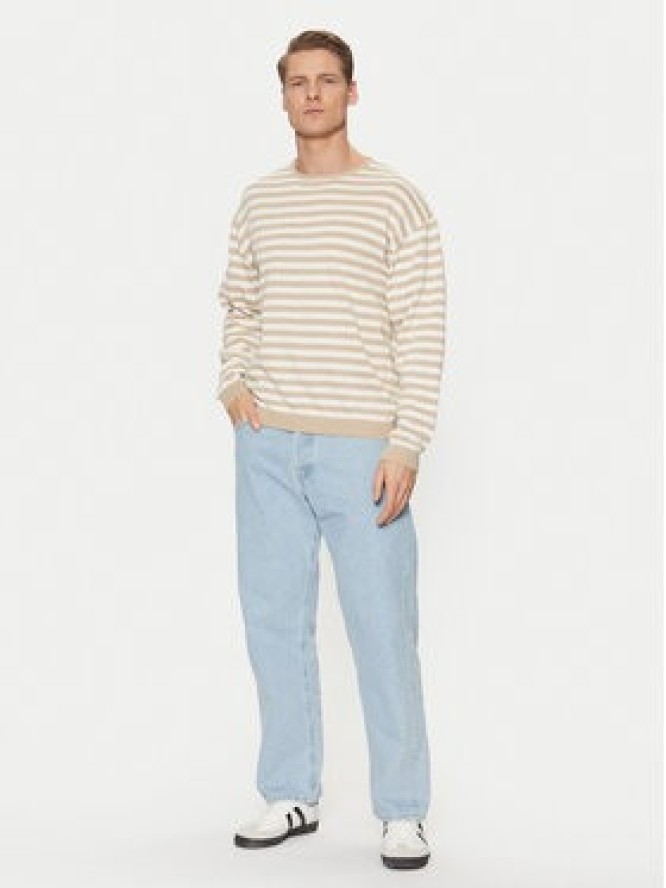 Jack & Jones Sweter Calvin 12269031 Beżowy Relaxed Fit