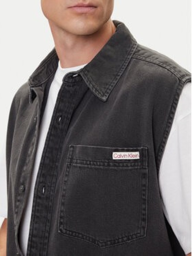 Calvin Klein Jeans Kamizelka LV04RC733G Czarny Regular Fit