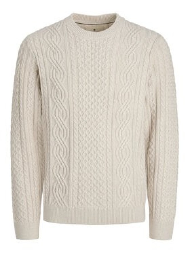 Jack & Jones Sweter Blusean 12283486 Beżowy Regular Fit
