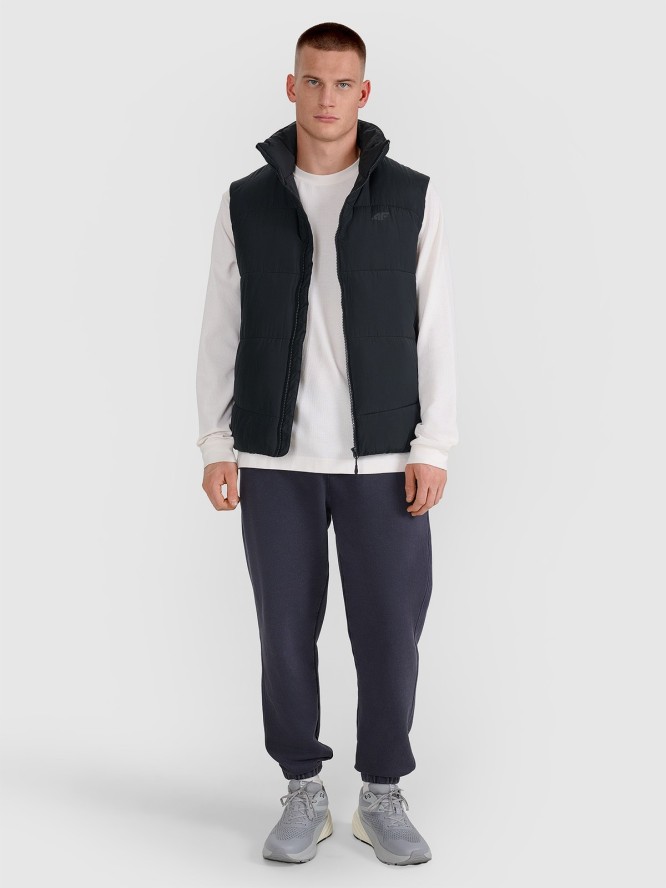 4F Bezrękawnik puchowy z wypełnieniem syntetycznym męski - czarny M