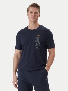Aeronautica Militare T-Shirt 261TS2543UJ00686 Granatowy Regular Fit