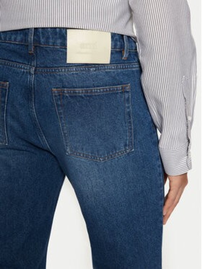 AMI Paris Jeansy UTR500.DE0025 Niebieski Straight Leg
