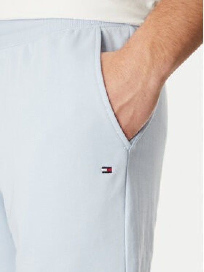 Tommy Hilfiger Szorty materiałowe Essential Terry Sweatshort MW0MW37240 Błękitny Regular Fit
