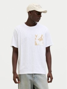 Jack & Jones T-Shirt Split 12272995 Biały Regular Fit