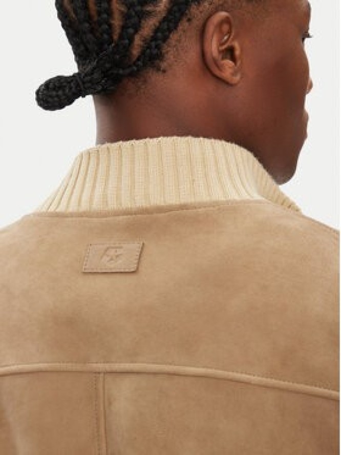 Milestone Kurtka skórzana MSDario 531621 60695 Beżowy Regular Fit