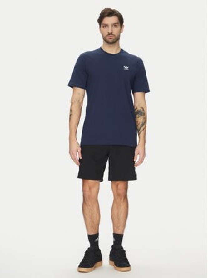 adidas T-Shirt Trefoil Essentials JC9989 Granatowy Regular Fit