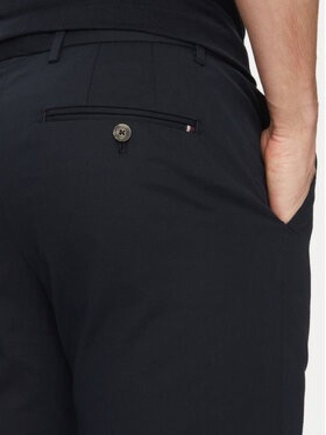 Tommy Hilfiger Chinosy Denton MW0MW38863 Granatowy Slim Fit