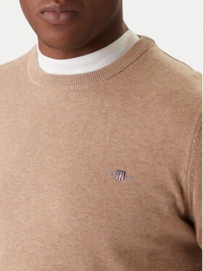 Gant Sweter 8030561 Beżowy Regular Fit