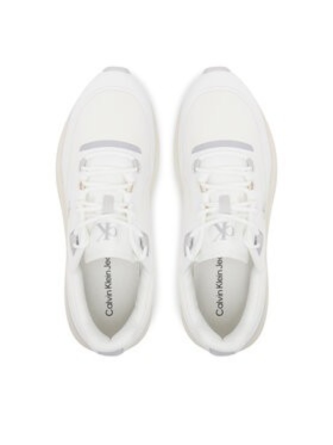 Calvin Klein Jeans Sneakersy Athleisure Runner Tech Ripstop YM0YM01205 Biały