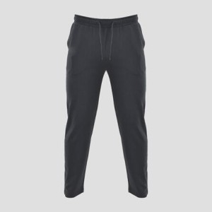 Męskie spodnie do biegania slim fit z zamkiem przy kostce ciemnoszare