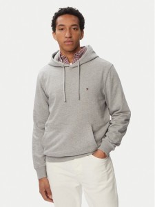 Tommy Hilfiger Bluza Essential Terry MW0MW37235 Szary jasny Regular Fit