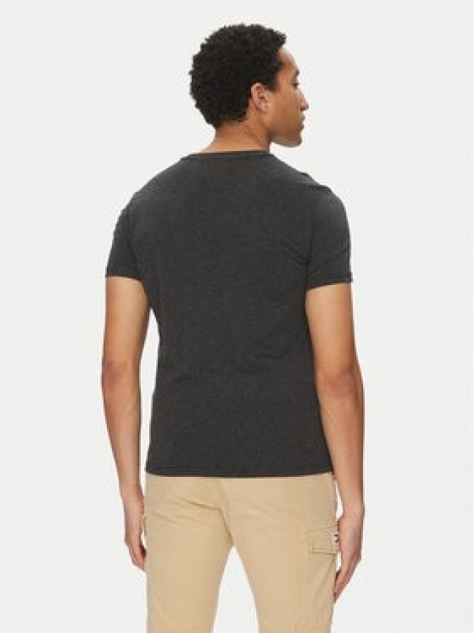 Tommy Jeans T-Shirt Jaspe DM0DM20363 Czarny Slim Fit