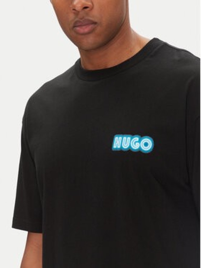 HUGO T-Shirt Duwood 50538512 Czarny Relaxed Fit