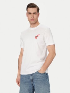 BOSS T-Shirt Movement 50561872 Kremowy Regular Fit