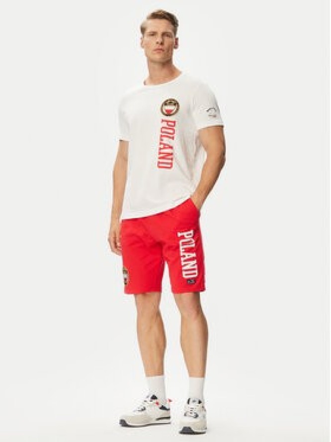 Beverly Hills Polo Club Szorty sportowe F-SS26M-BJ0005 Czerwony Regular Fit