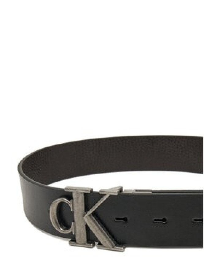 Calvin Klein Jeans Pasek Męski Monogram Plaque 35mm Rev/Adj LV04G7002G Czarny