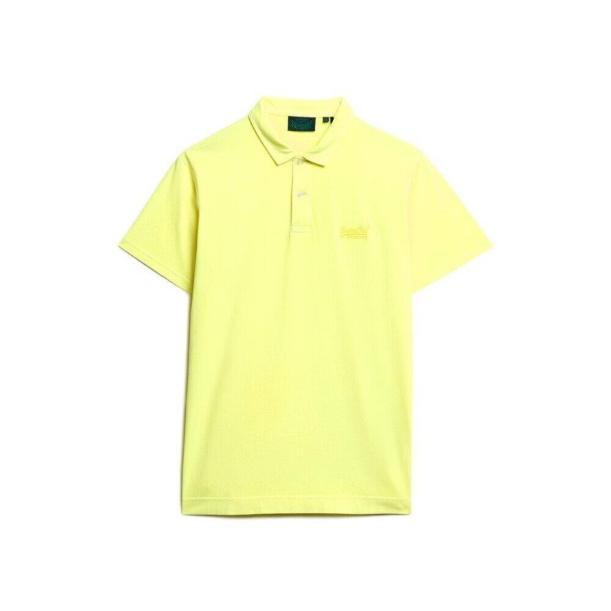 Koszulka polo z dżerseju Superdry Essential Logo Neon