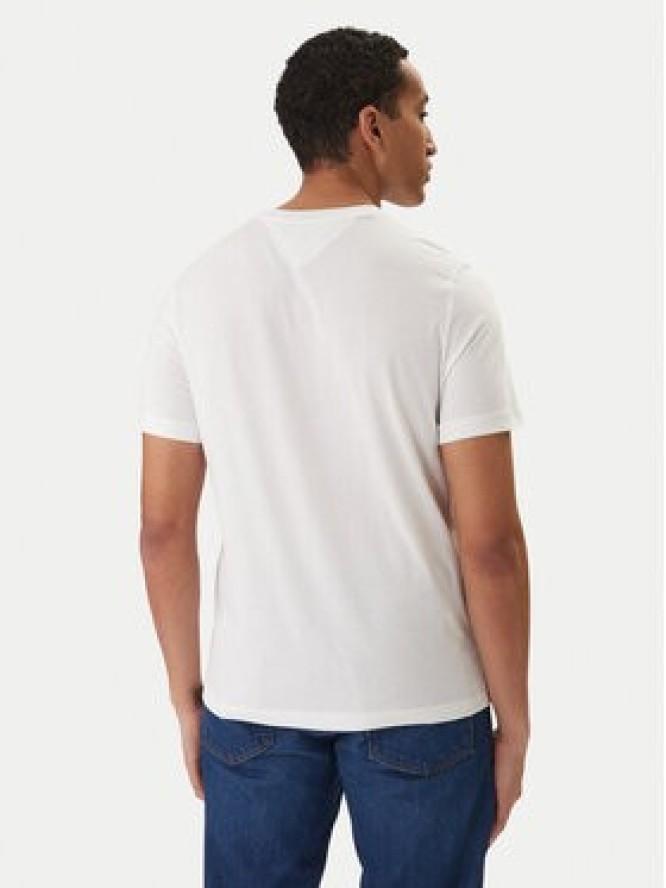 Tommy Hilfiger T-Shirt Brand Love Big Text MW0MW42369 Biały Regular Fit