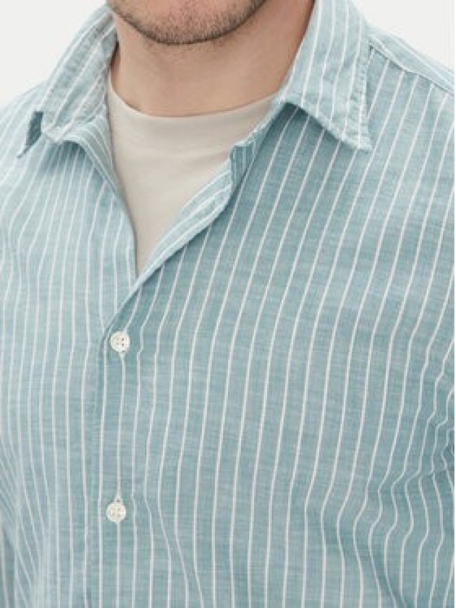 Marc O'Polo Koszula 526 7210 42358 Zielony Slim Fit