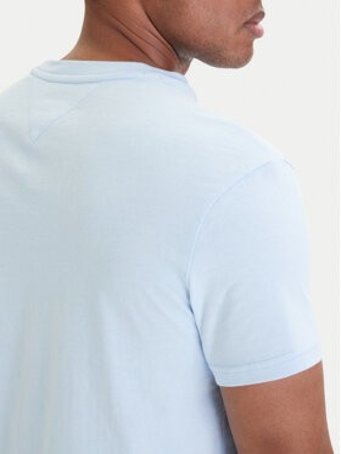 Tommy Jeans T-Shirt DM0DM22548 Błękitny Regular Fit